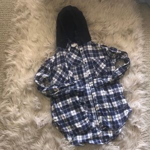 Hooded flannel